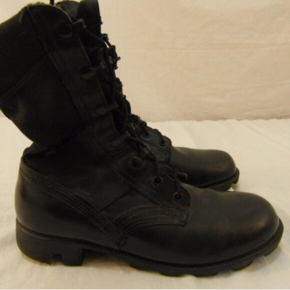 ALTAMA HOT WEATHER sz6R  BLACK JUNGLE SOLES LEATHER & CANVAS BOOTS NM 00141 main image 5